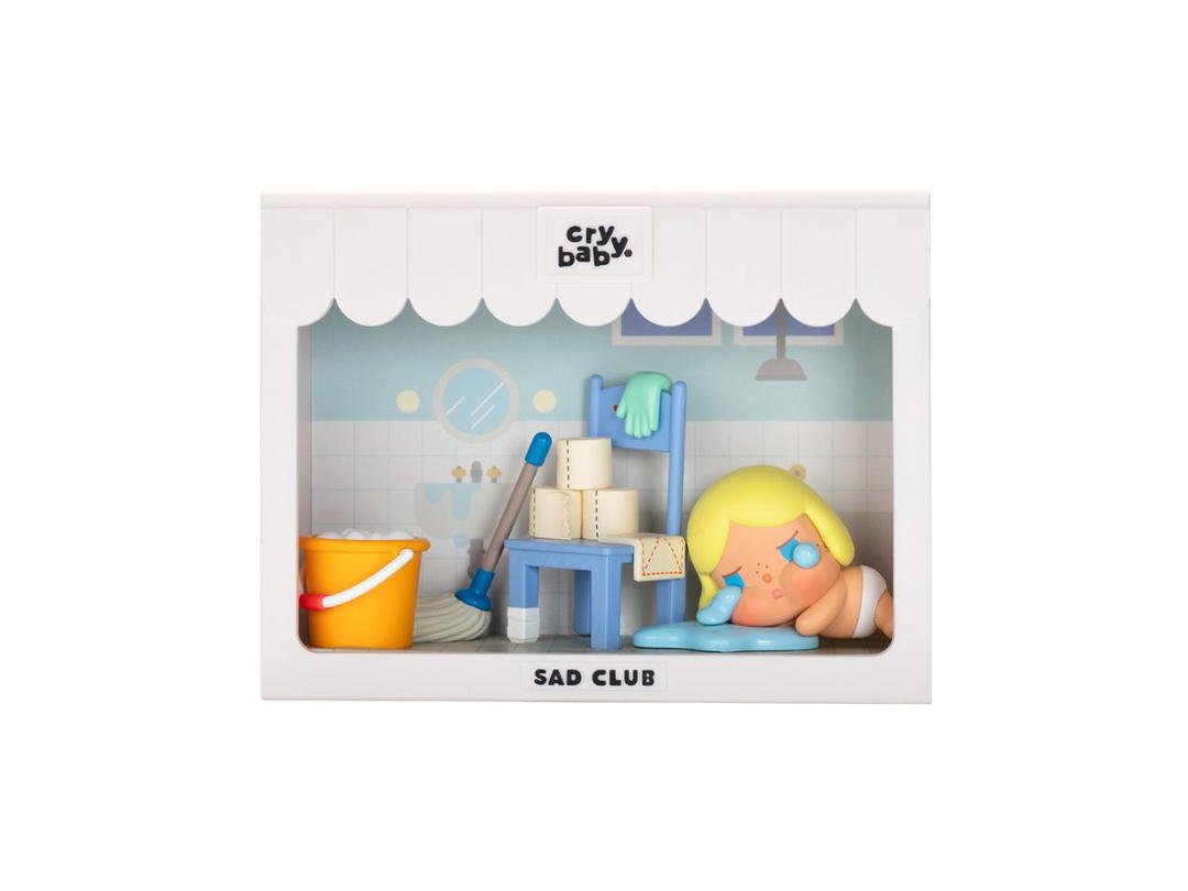 Pop Mart (เช็คการ์ด) Pop Mart Big Cleaning Day (CRYBABY Sad Club Series Scene Sets)