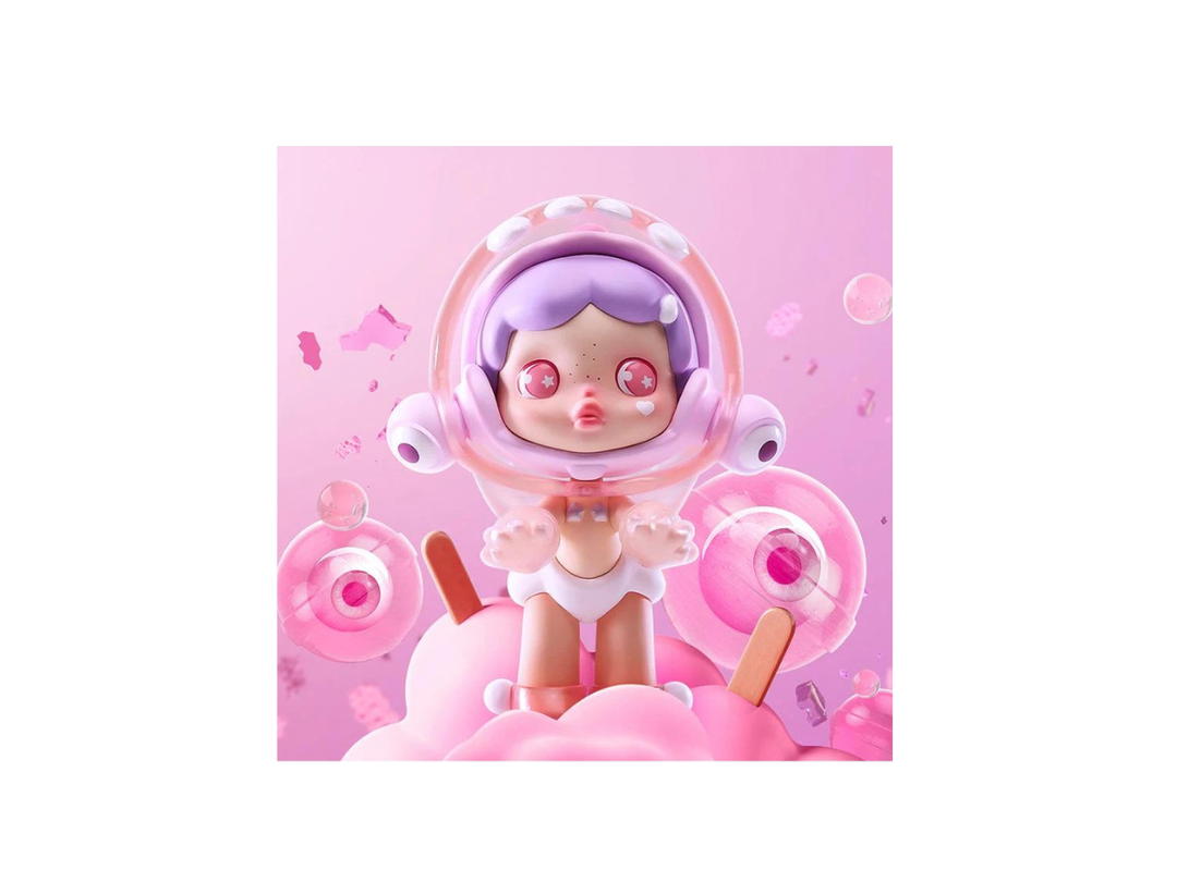 Pop Mart (เช็คการ์ด) Pop Mart Bubble Ghost (SKULLPANDA Candy Monster Series)