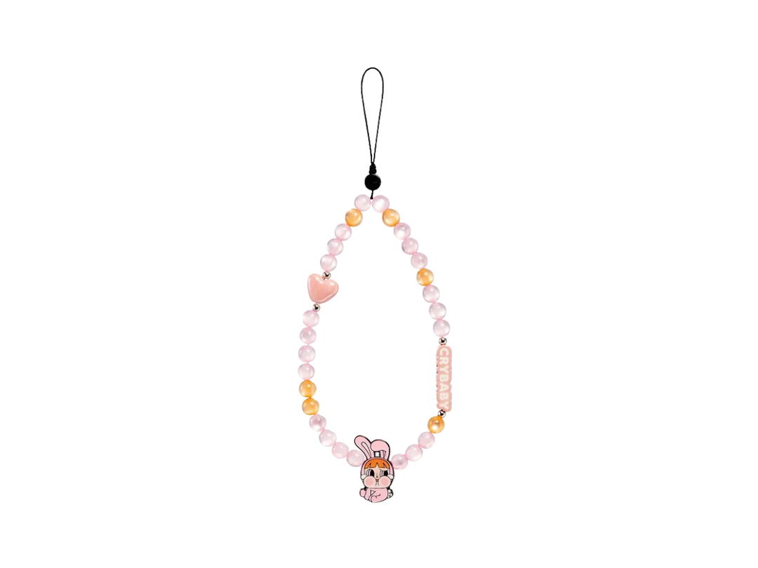 Pop Mart (เช็คการ์ด) Pop Mart Bunny Blossom CRYBABY × Powerpuff Girls Series-Phone Charm Blind Box