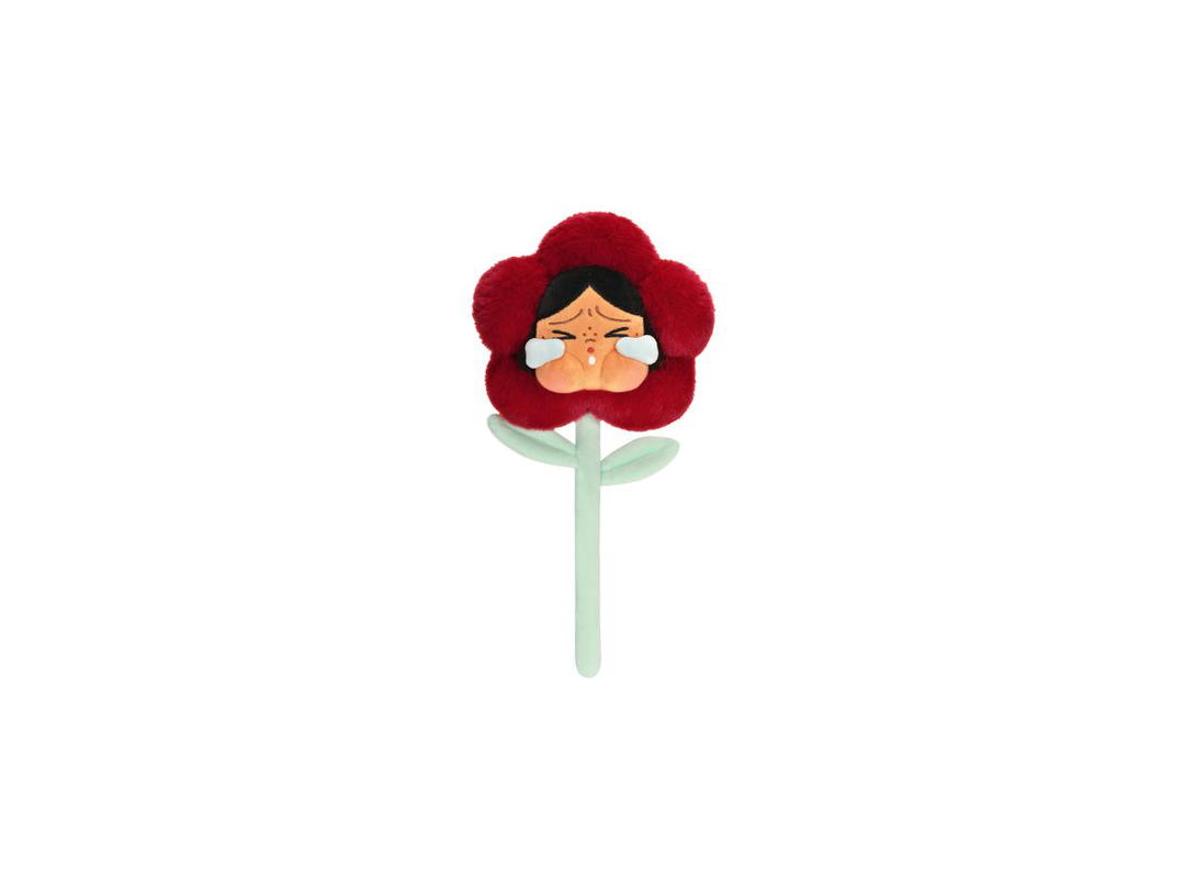 Pop Mart (เช็คการ์ด) Pop Mart Cherry Red (CRYBABY Sad Club Series-Plush Flower Blind Box) Secret