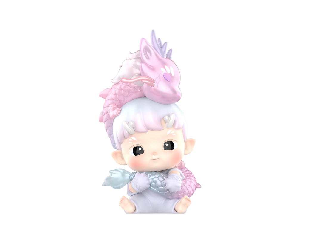 Pop Mart (เช็คการ์ด) Pop Mart Chilling Loong (Loong Presents the Treasure Series Figures Regular Version)