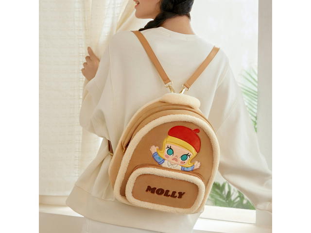 Pop Mart Pop Mart Classic Bag Series MOLLY Suede Leather Backpack - view 2