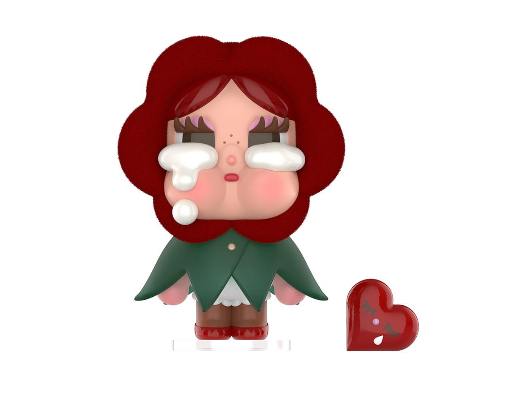Pop Mart (เช็คการ์ด) Pop Mart Classic Rose (Crybaby Crying For Love Series Figures)