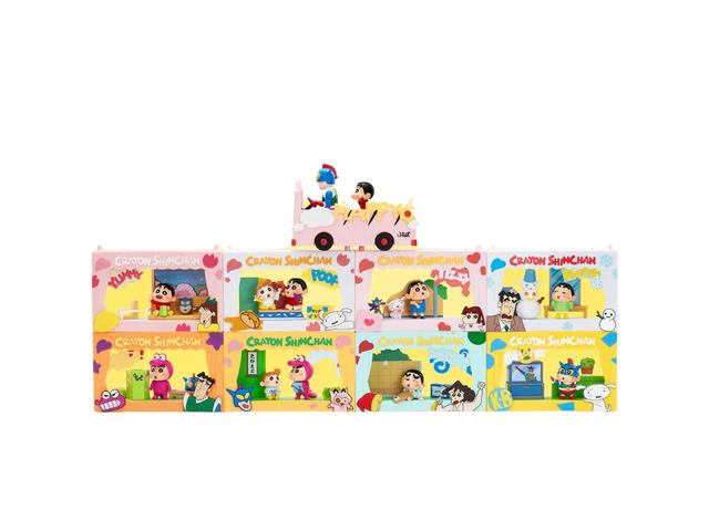Pop Mart Pop Mart Crayon Shinchan Life Theatre Series Scene Sets whole set - view 2