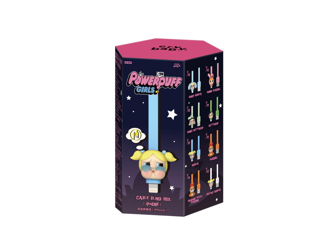 Pop Mart Pop Mart CRYBABY × Powerpuff Girls Series-Cable Blind Box Single Box (iPhone)