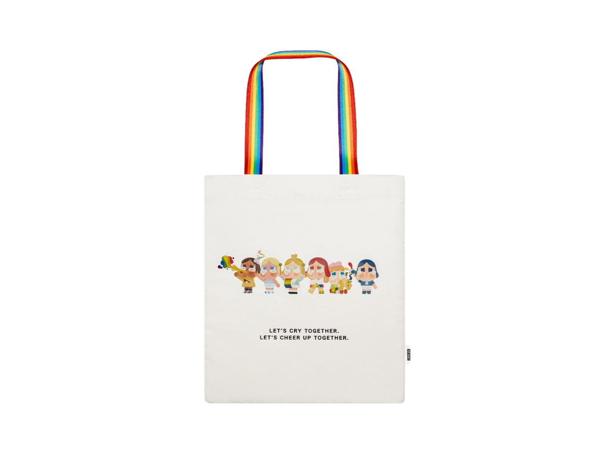 Pop Mart Pop Mart CRYBABY CHEER UP, BABY! (SERIES-Canvas Bag) White Ver.