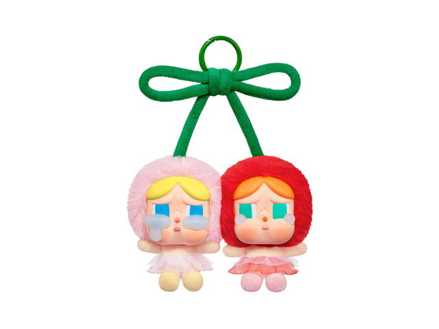 Pop Mart Pop Mart CRYBABY Crying For Love Series Vinyl Plush Hanging Card (Love You Cherry Much) - view 1