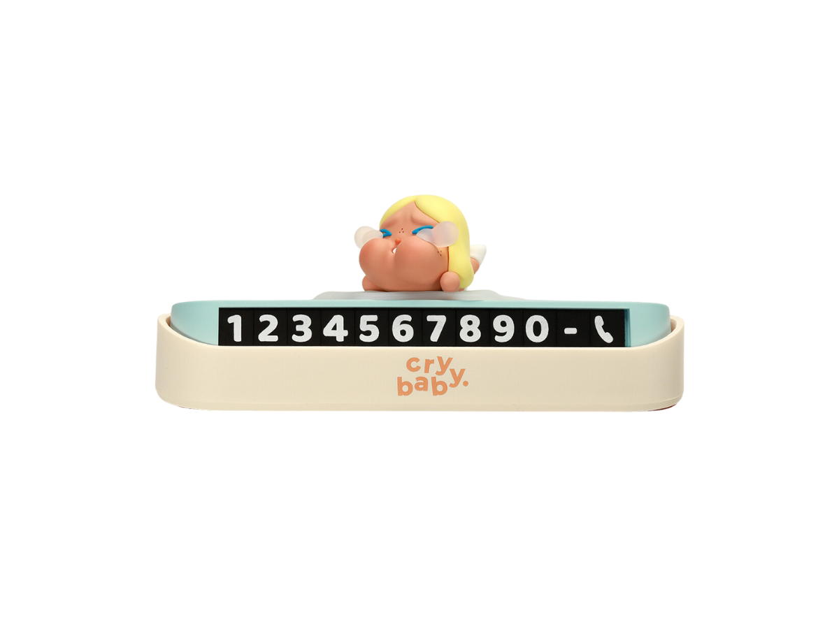 Pop Mart (เช็คการ์ด) Pop Mart CRYBABY Encounter Yourself Series Car Number Plate