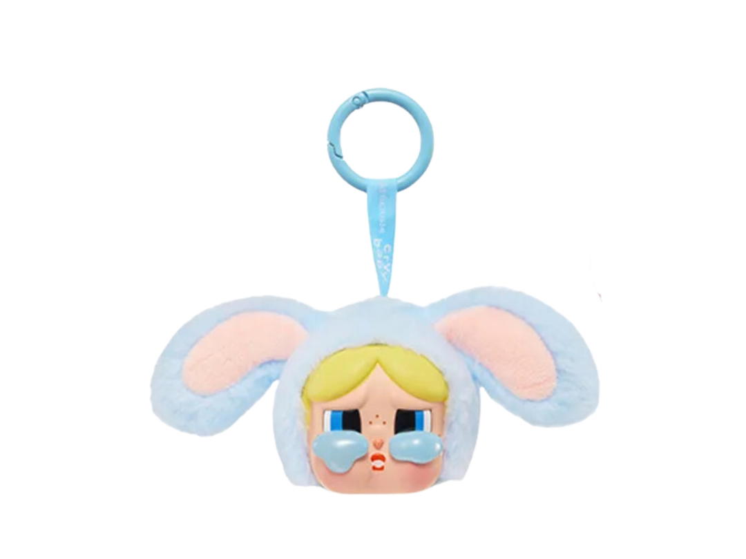 Pop Mart (เช็คการ์ด) Pop Mart CRYBABY × Powerpuff Girls Bunny Bubbles (Series-Vinyl Face Plush Blind Box)