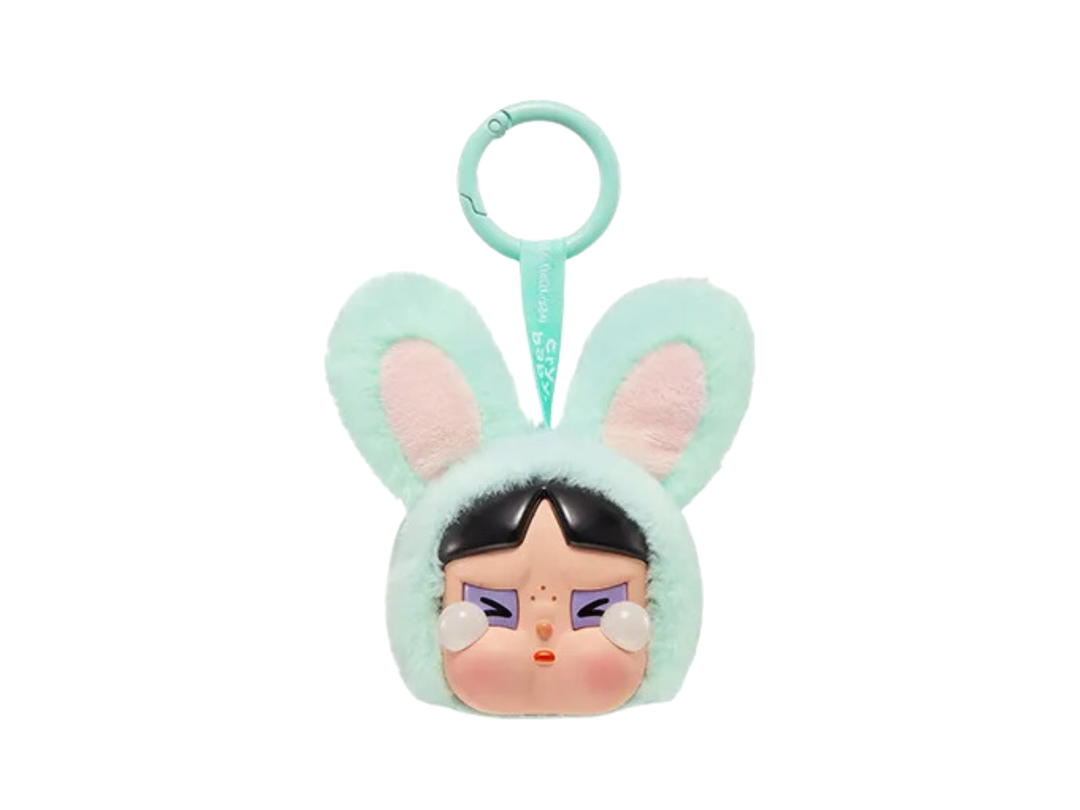 Pop Mart (เช็คการ์ด) Pop Mart CRYBABY × Powerpuff Girls Bunny Buttercup (Series-Vinyl Face Plush Blind Box)