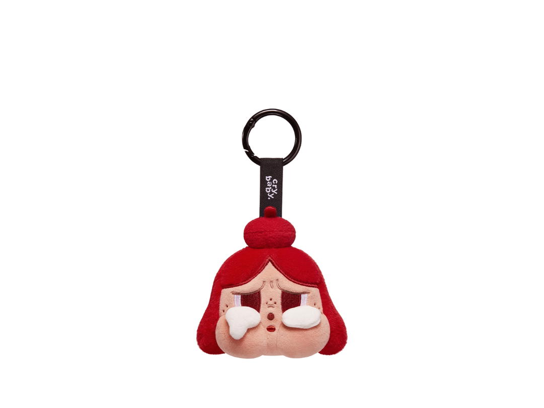 Pop Mart (เช็คการ์ด) Pop Mart CRYBABY Red CHEER UP, BABY! SERIES-Plush Pendant Blind Box