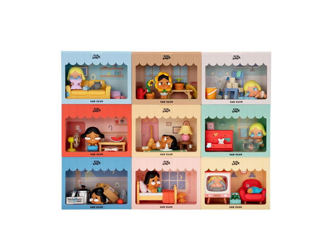 Pop Mart Pop Mart CRYBABY Sad Club Series Scene Sets Whole Set - view 2