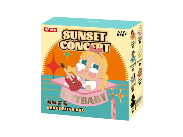 Pop Mart Pop Mart CRYBABY Sunset Concert Series Badge Blind Box Single Box - view 1