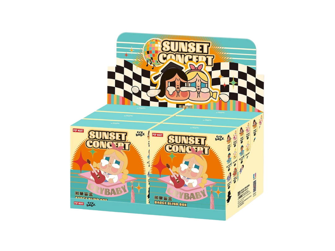 Pop Mart Pop Mart CRYBABY Sunset Concert Series Badge Blind Box Whole Set
