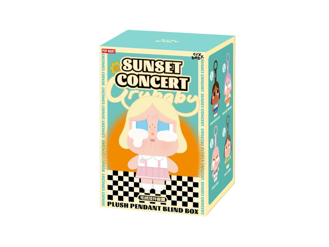 Pop Mart Pop Mart CRYBABY Sunset Concert Series Plush Pendant Blind Box Single Box