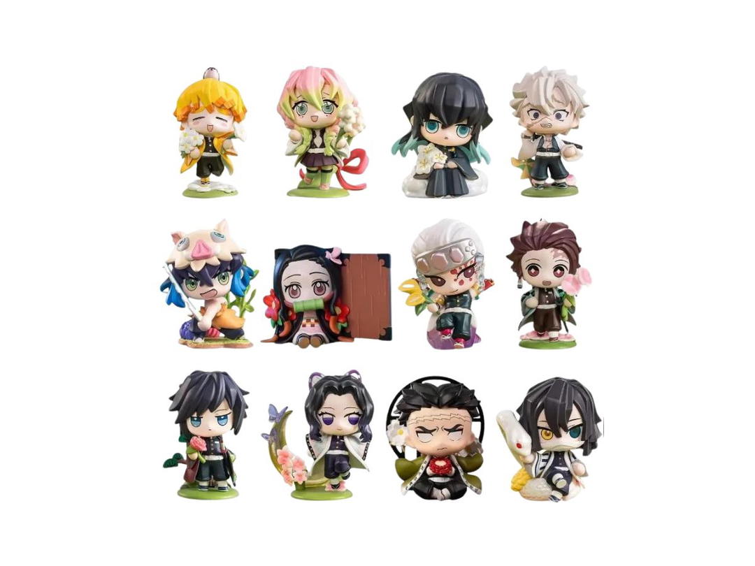 Pop Mart Pop Mart Demon Slayer Birth Flower Series Blind Box Non-Repetitive Figure Peripheral Gift Whole Set