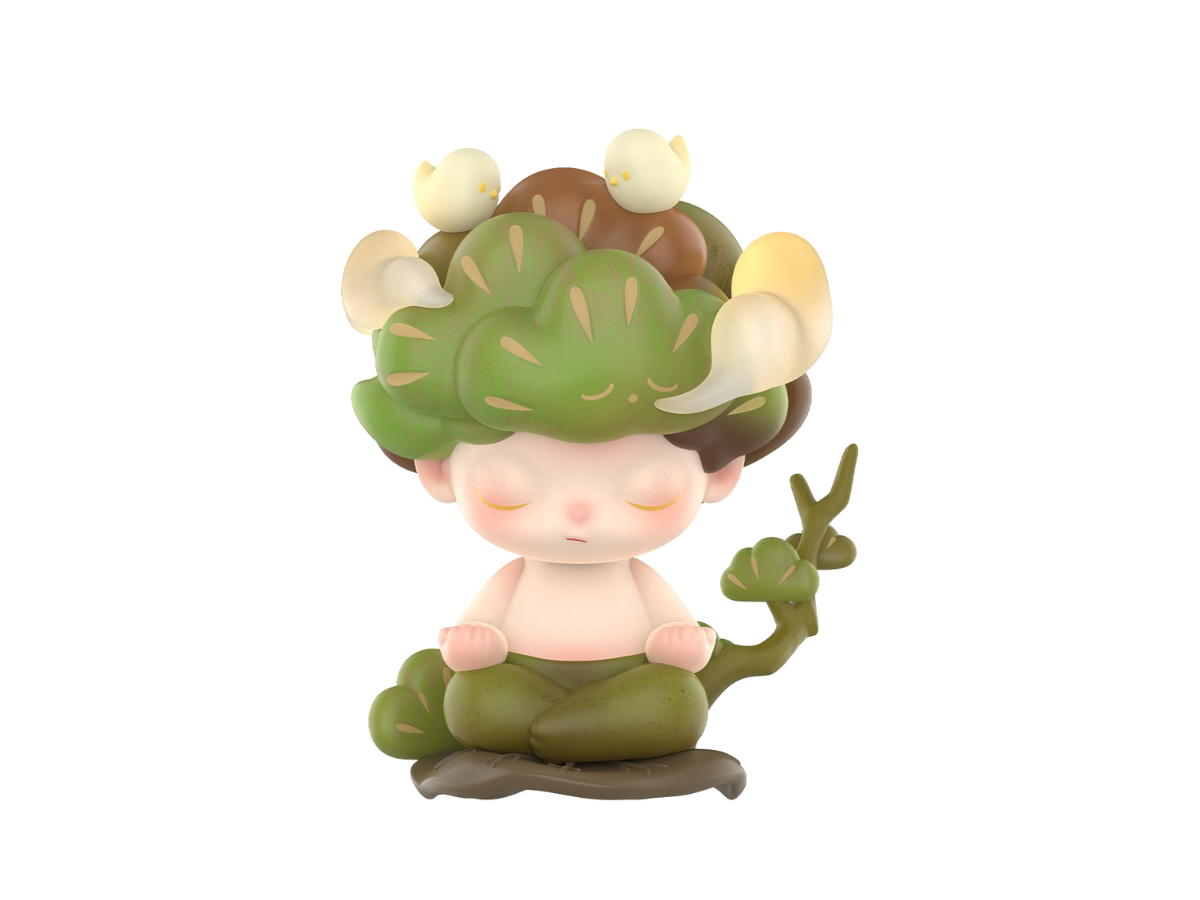 Pop Mart (เช็คการ์ด) Pop Mart DIMOO Meditation (By Your Side Series Figures)