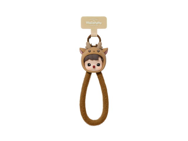 Pop Mart (เช็คการ์ด) Pop Mart Ding Dong Reindeer (HACIPUPU Snuggle With You Series-Phone Lanyard Blind Box) - view 1