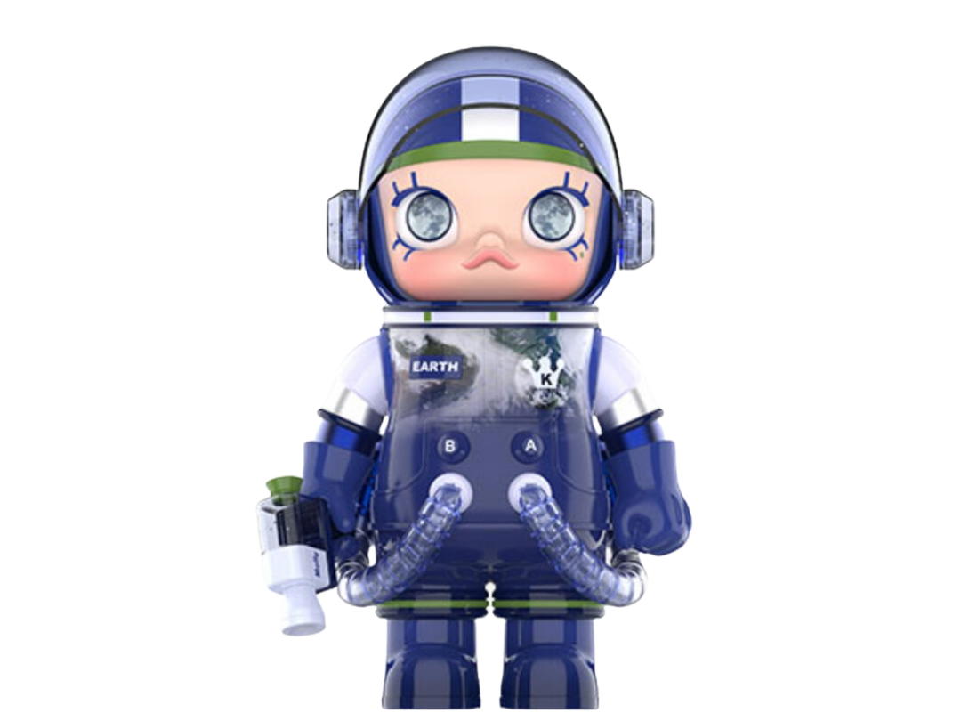 Pop Mart (เช็คการ์ด) Pop Mart Earth (Mega Space Molly Planet Series Fiqures 400%) Secret