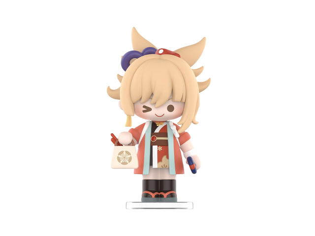 Pop Mart (เช็คการ์ด) Pop Mart Fireworks Shop Owner Yoimiya (Genshin Impact Dress-Up Dreams Themed Chibi Series Figures) - view 1