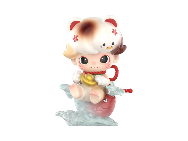 Pop Mart (เช็คการ์ด) Pop Mart Fortune Cat (DIMOO Weaving Wonders Series Figures) Super Secret Edition - view 1