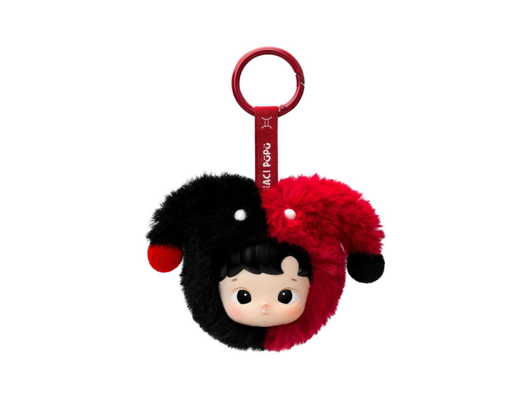 Pop Mart (เช็คการ์ด) Pop Mart Gemini (Hacipupu The Constellation Series-Vinyl Plush Blind Box)