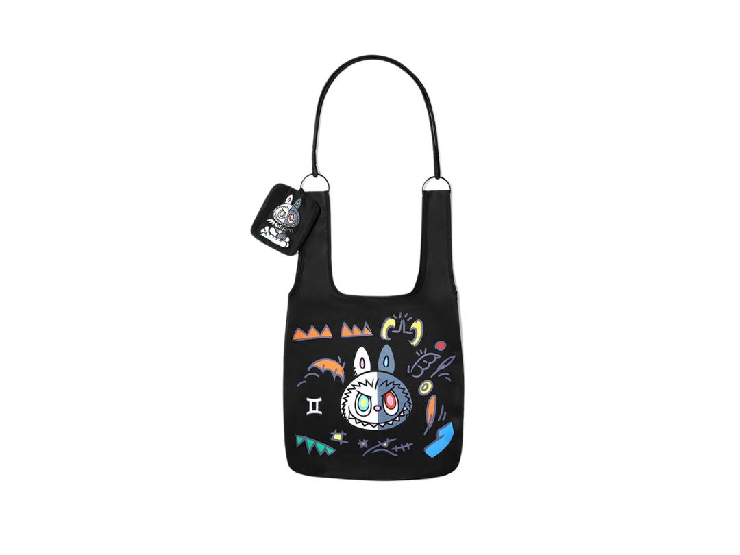 Pop Mart (เช็คการ์ด) Pop Mart Gemini (Labubu THE MONSTERS Constellation Series-Blind Box Messenger Bag)