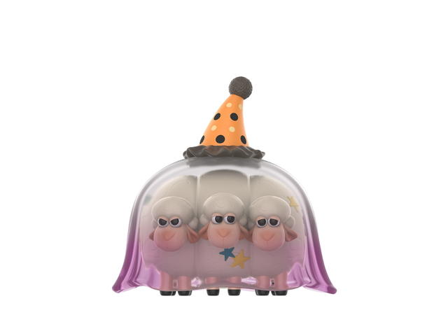 Pop Mart (เช็คการ์ด) Pop Mart Ghost Billy, Goat and Gruff (Disney/Pixar Spooky Night Series Figures) - view 1