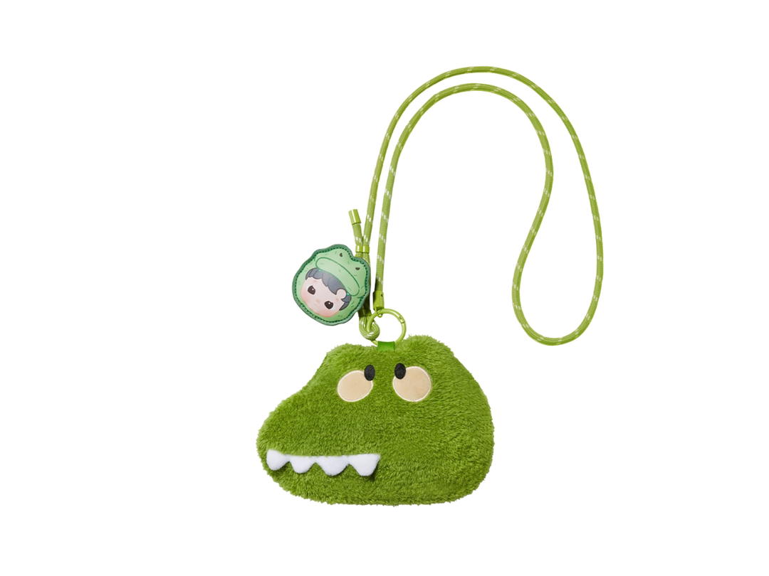 Pop Mart (เช็คการ์ด) Pop Mart Grumpy Crocodile (HACIPUPU Snuggle With You Series-Plush Bag Blind Box)