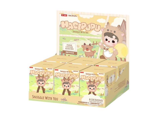 Pop Mart Pop Mart HACIPUPU Snuggle With You Series-Phone Lanyard Blind Box Whole Set - view 1