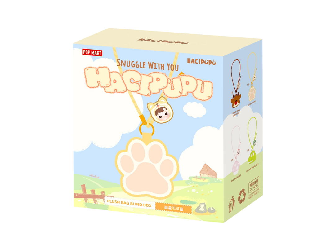 Pop Mart Pop Mart HACIPUPU Snuggle With You Series-Plush Bag Blind Box Single Box