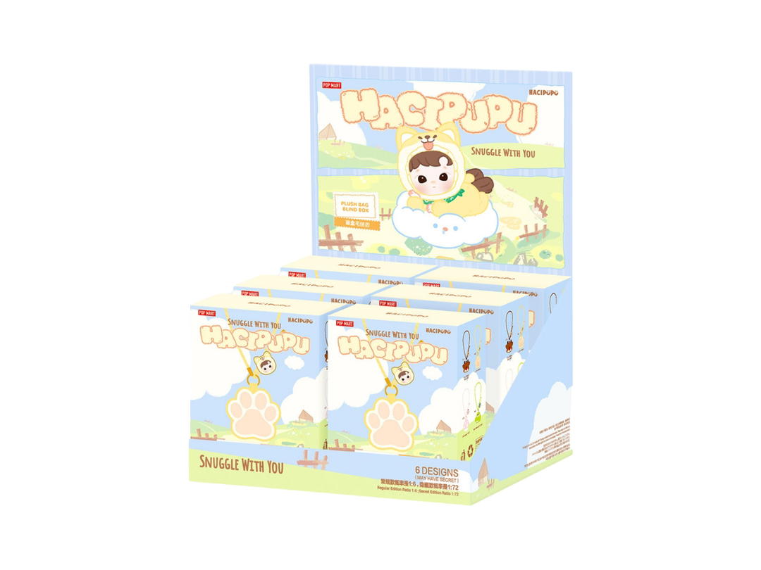 Pop Mart Pop Mart HACIPUPU Snuggle With You Series-Plush Bag Blind Box Whole Set