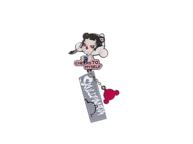 Pop Mart (เช็คการ์ด) Pop Mart Haze Grey (Skullpanda Cheers To Myself Series-Badge Pendant Blind Box) - view 1