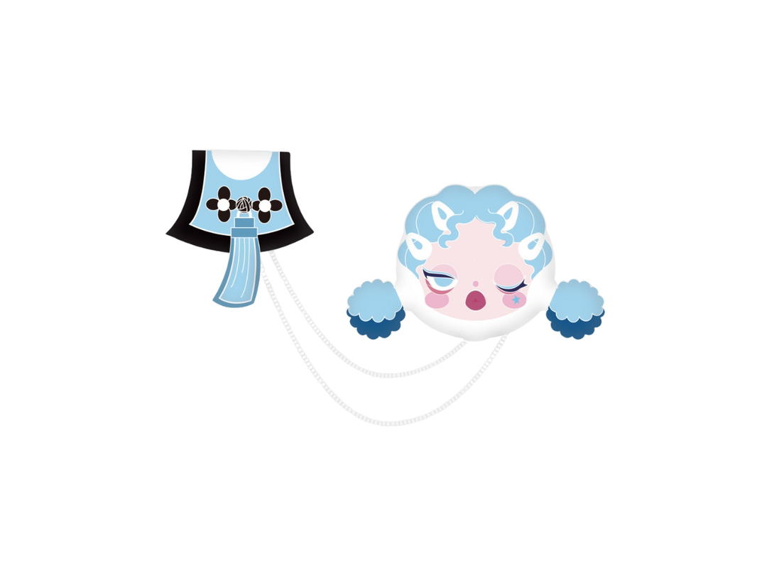 Pop Mart (เช็คการ์ด) Pop Mart Heart Seeker (Skullpanda City of Night Series-Badge Blind Box)