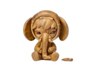 Buy Pop Mart Hirono Elephant In The Room Figure (Wood Color) at Sasom – Authentic and Ready to Ship