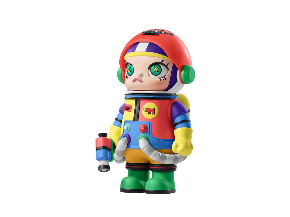 Pop Mart (เช็คการ์ด) Pop Mart Keith Haring (Mega Space Molly 100% Blind Box Series)