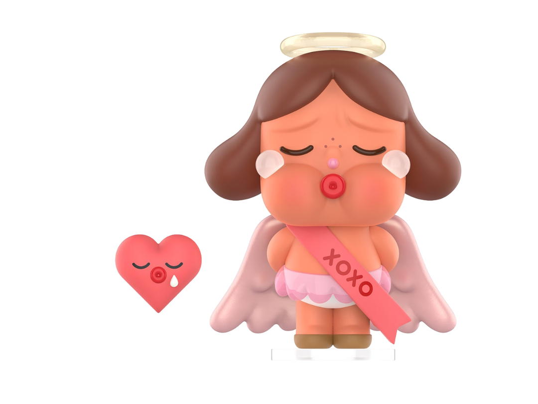 Pop Mart (เช็คการ์ด) Pop Mart Kiss Kiss-Angle Vers. (Crybaby Crying For Love Series Figures)
