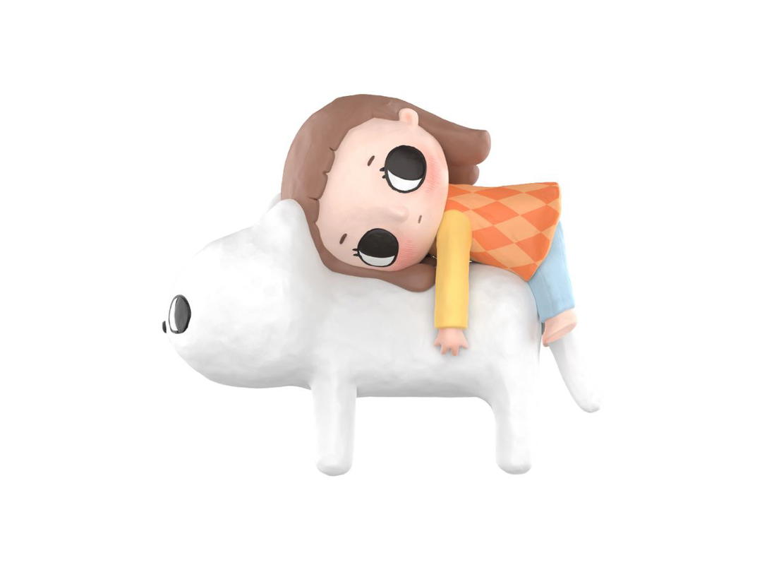 Pop Mart (เช็คการ์ด) Pop Mart Kitten Hug (Nyota's Fluffy Life Series Figures)