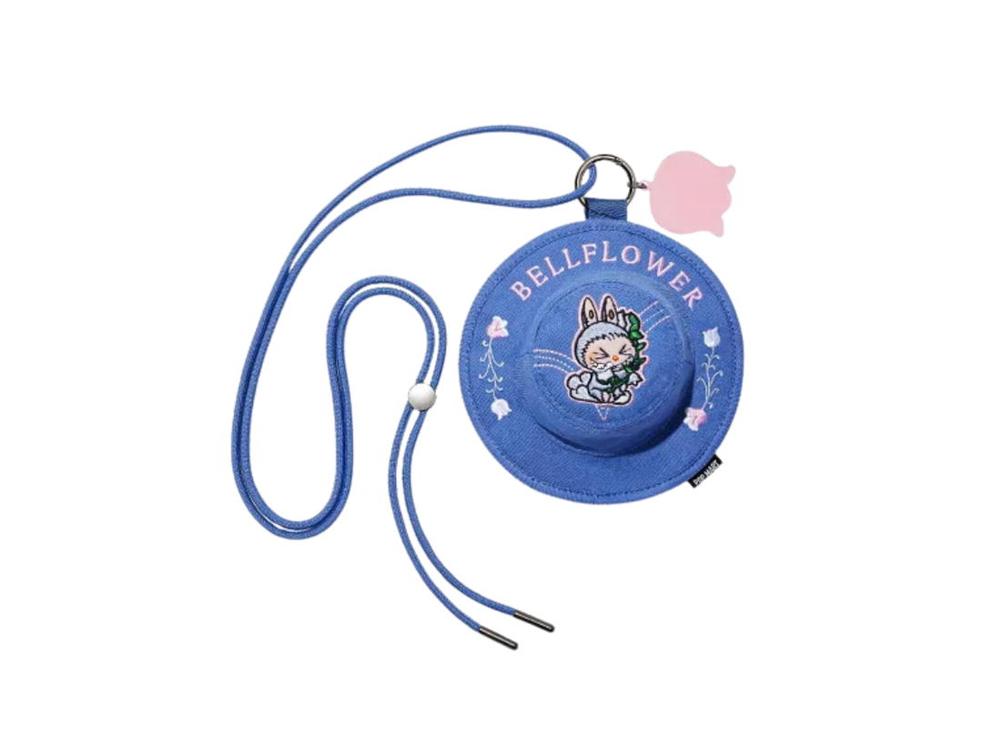 Pop Mart (เช็คการ์ด) Pop Mart Labubu Bellflower - Bucket Hat Mini Bag Blind Box (THE MONSTERS FALL IN WILD SERIES)