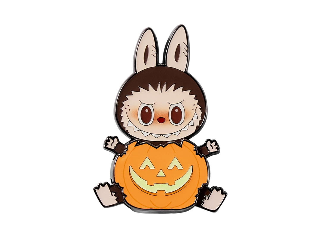 Pop Mart Pop Mart Labubu Happy Halloween Party Series-Pumpkin Fridge Magnet Badge