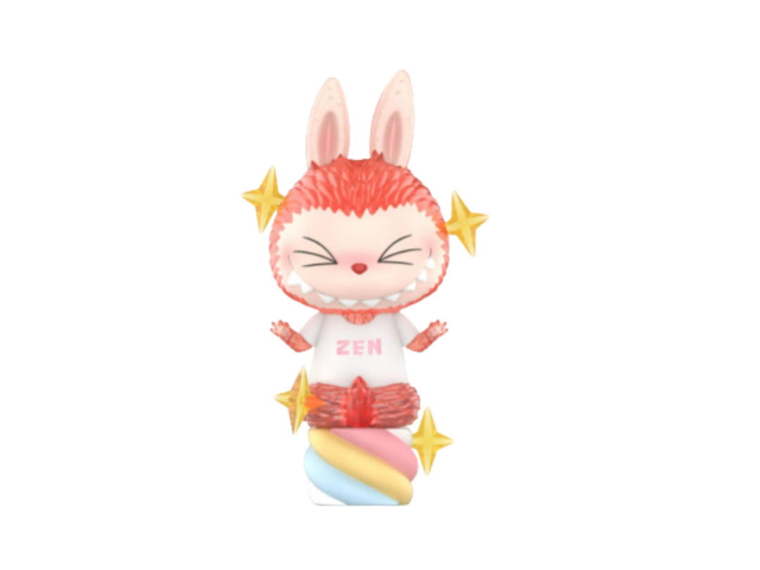 Pop Mart (เช็คการ์ด) Pop Mart Labubu Marshmallow (The Monsters Candy Series blind box)