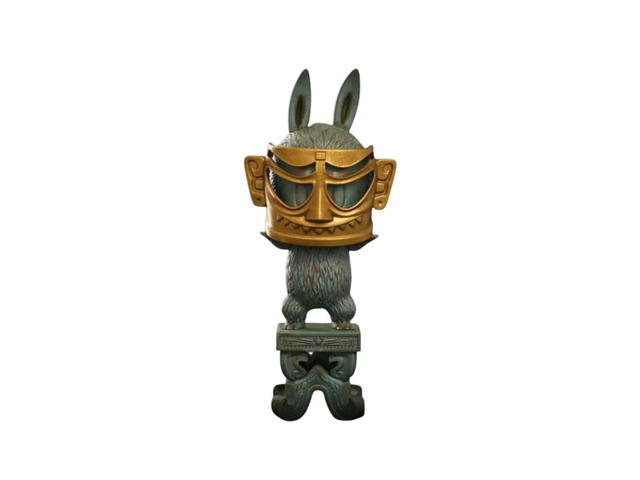 Pop Mart Pop Mart Labubu X Sanxingdui Museum Gold Mask - view 2