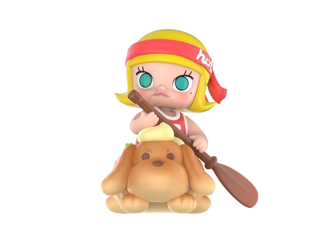 Pop Mart (เช็คการ์ด) Pop Mart Let's Go Hot Dog (Molly Carb Lover Series Figures)