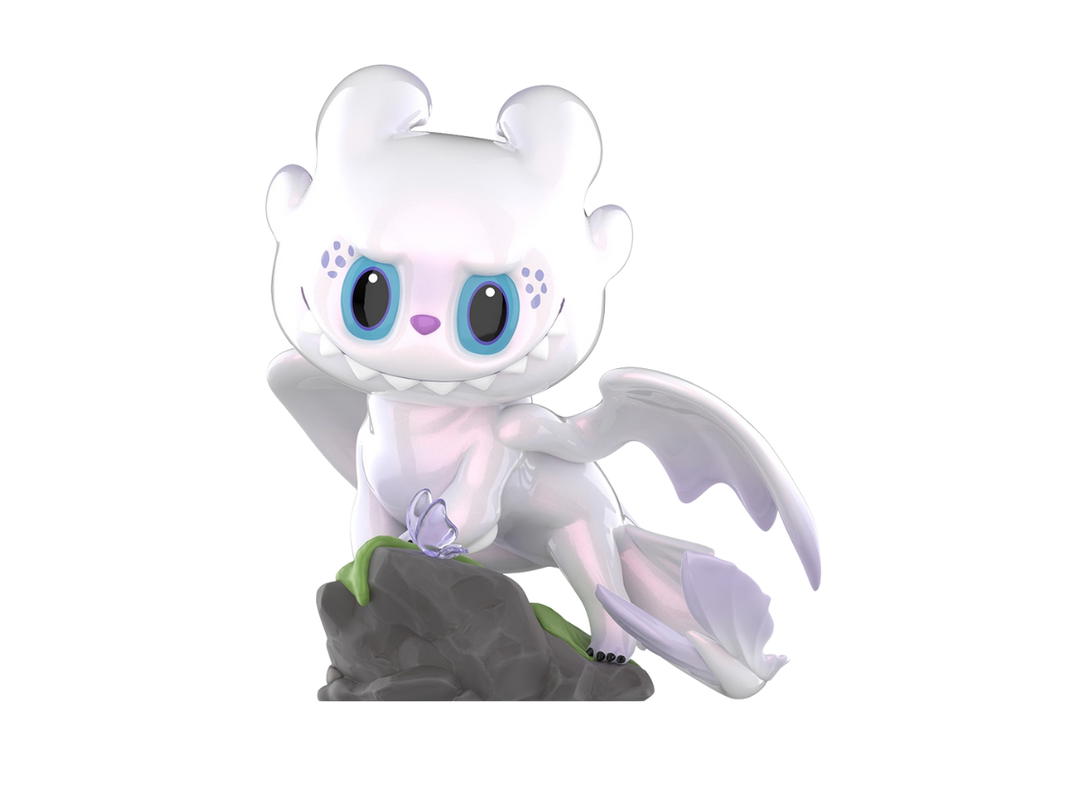Pop Mart (เช็คการ์ด) Pop Mart Light Fury Figurine (How to Train Your Dragon Figurine) Secret Edition