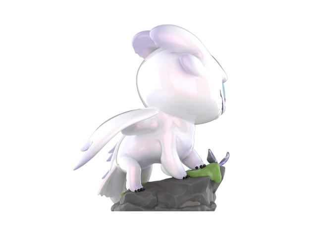 Pop Mart (เช็คการ์ด) Pop Mart Light Fury Figurine (How to Train Your Dragon Figurine) Secret Edition - view 4