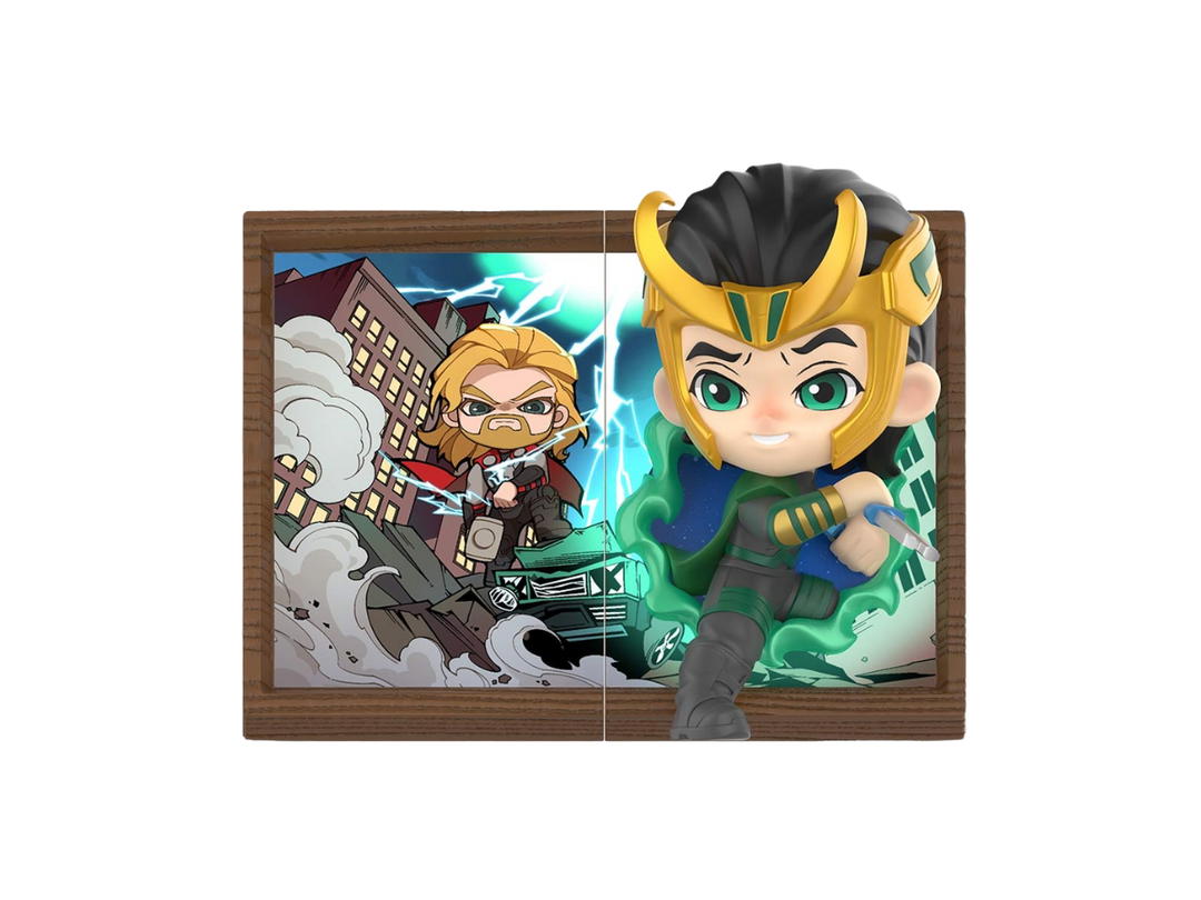 Pop Mart (เช็คการ์ด) Pop Mart Loki (Marvel Photo Frame Series Figures)