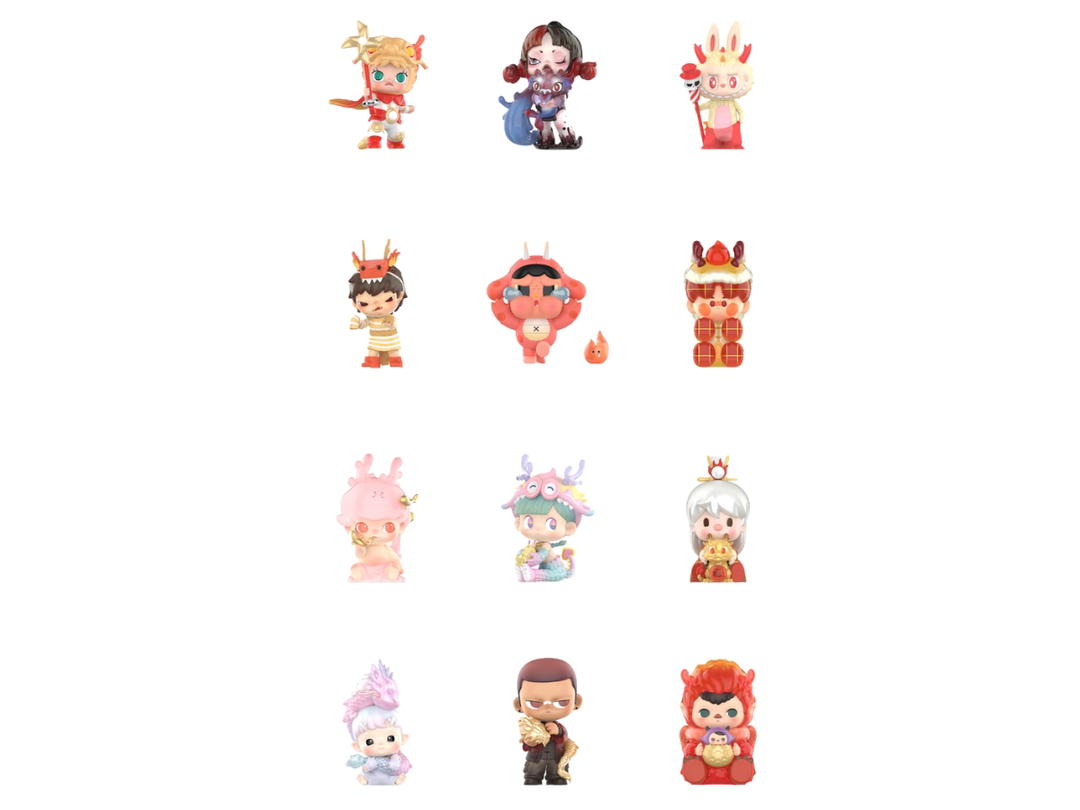 Pop Mart Pop Mart Loong Presents the Treasure Series Figures Whole Set (Regular Version)