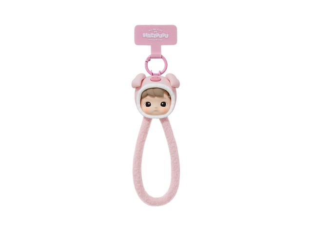 Pop Mart (เช็คการ์ด) Pop Mart Lovely Piggy (HACIPUPU Snuggle With You Series-Phone Lanyard Blind Box) - view 1