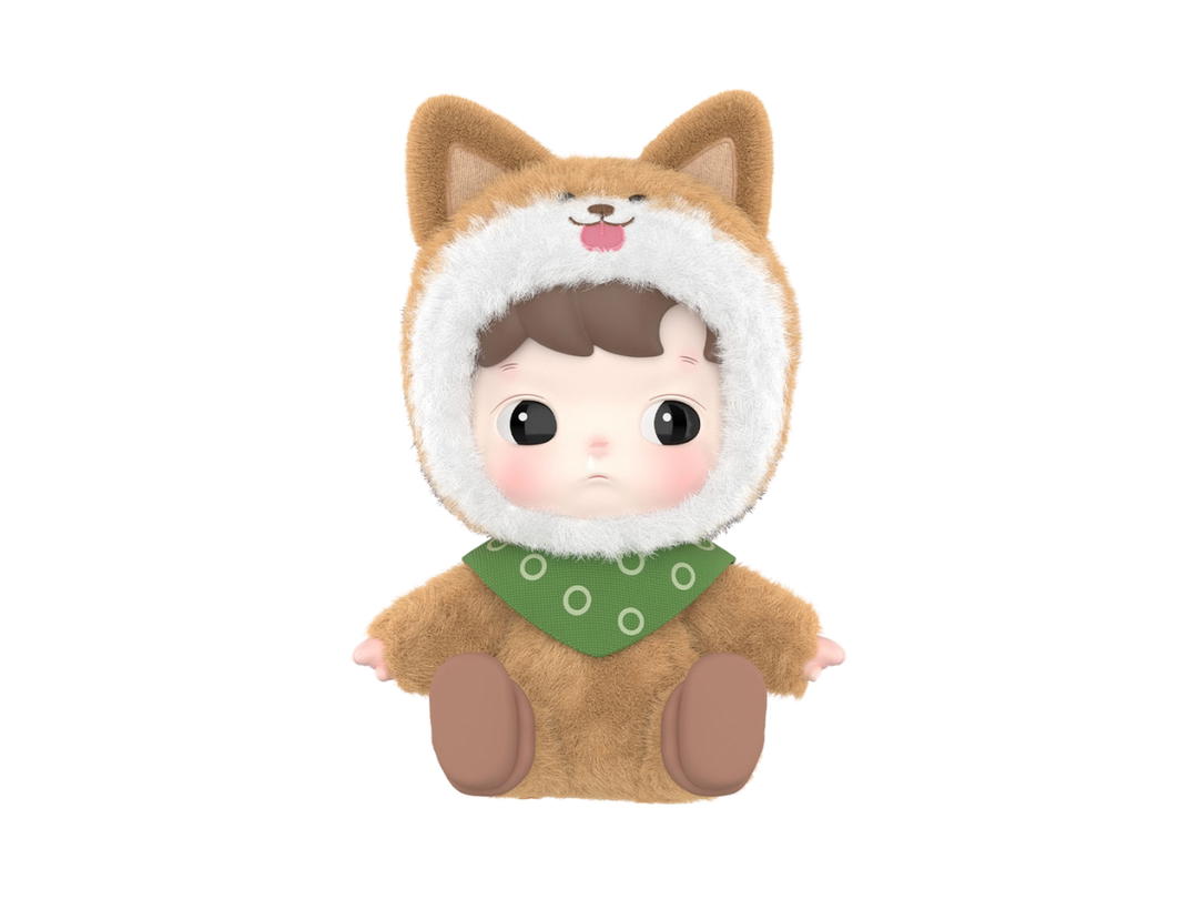 Pop Mart (เช็คการ์ด) Pop Mart Lucky Puppy (HACIPUPU Snuggle With You Series Figures)