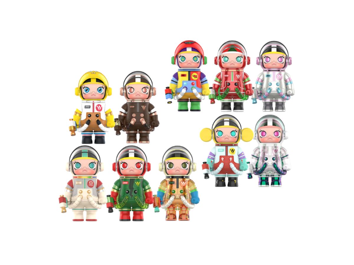Pop Mart Pop Mart Mega Space Collection 100% Space Molly Series 01 Whole Set